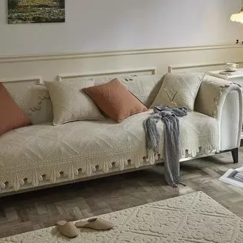 Подушка для дивана для гостиной, хлопковое Нескользящее жаккардовое полотенце для дивана, чехол для дивана, секционный чехол для дивана, защита для дома, проживания в семье 70x70cm 1pcs