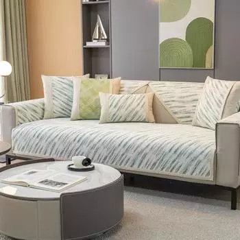 Подушка для дивана, доступный роскошный стиль, современный высококачественный чехол для четырех сезонов, универсальная скандинавская искусственная кожа, нескользящий кожаный чехол на сиденье, полотенце 70*70cm