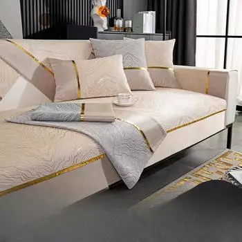 Подушка для дивана Доступный роскошный стиль Высококачественная универсальная нескользящая подушка для сиденья Four Seasons Современный простой чехол для дивана Скандинавская ткань для чехла на спинку 70*70cm