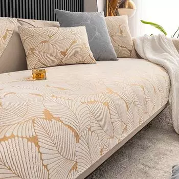 Подушка для дивана Доступный роскошный стиль Высококачественный чехол Простая современная скандинавская подушка для сиденья Нескользящая универсальная тканевая подушка для четырех сезонов 70*70