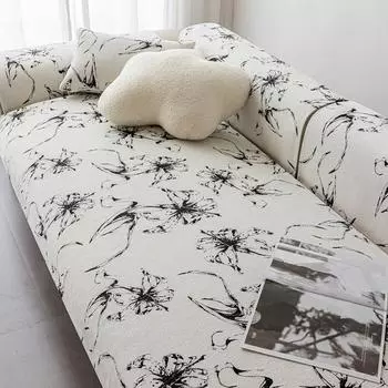Подушка для дивана Европейский вход Lux Высококачественная синель Нескользящая грязеотталкивающая подушка Полотенце для спинки Универсальная пылезащитная ткань Four Seasons 70*70cm