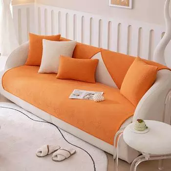 Подушка для дивана Four Seasons 2023, новая легкая роскошная высококачественная нескользящая подушка, чехол для одеяла, универсальный универсальный чехол, тканевое полотенце 70*70cm синий