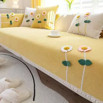 Подушка для дивана Four Seasons Chenille, нескользящий чехол для полотенца, подушка для стула, подушка для эркера 70*70cm