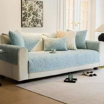 Подушка для дивана Four Seasons Cotton Non-Slip из чистого хлопка, простая современная подушка для осени и зимы, универсальный кожаный чехол для дивана, тканевый чехол 70*70cm