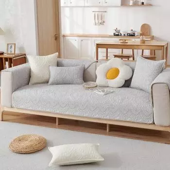 Подушка для дивана Four Seasons из чистого хлопка, противоскользящая хлопковая ткань, простая универсальная подушка, чехол, новый летний 70*70cm