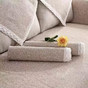 Подушка для дивана Four Seasons, подушка из хлопка и льна для гостиной, комбинация из массива дерева, нескользящая спинка, подлокотник, чехол для полотенца 70*70cm