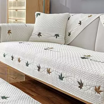 Подушка для дивана Four Seasons Pure Cotton Anti-Slip Universal Fabric Подушка Simple Modern Fashion Winter Sofa Cover Cover 70*70cm