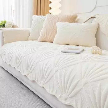 Подушка для дивана Four Seasons Universal Plush Cushion Cream Wind Non-Slip Anti Cat Scratch Cover Sofa Cover Fabric Towel 70x70cm 1pcs