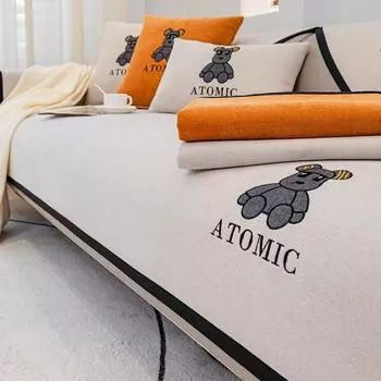 Подушка для дивана Four Seasons, универсальная синель в скандинавском стиле, нескользящая простая современная подушка, чехол для дивана, утолщенная ткань 70*70cm