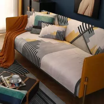 Подушка для дивана Four Seasons, универсальная скандинавская простая легкая роскошная подушка, нескользящая высококачественная ткань с принтом для дивана 70*70cm