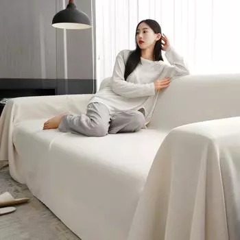 Подушка для дивана Four Seasons, универсальная простая ткань для чехлов на диван, универсальный универсальный чехол на сиденье, чехол на спинку, полотенце, ткань против царапин, утолщенная 90*90cm