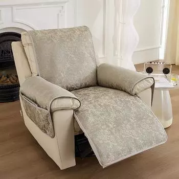 Подушка для дивана Four Seasons, универсальная нескользящая высококачественная подушка из синели Chivas, чехол для дивана первого класса, чехол [Single-seat all-in-one]