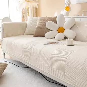 Подушка для дивана Four Seasons, универсальная новая плюшевая современная спинка, полотенце, нескользящий чехол, тканевая подушка, чехол для дивана 70*70cm