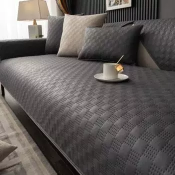 Подушка для дивана Four Seasons Универсальная технологичная ткань Современный высококачественный легкий роскошный водонепроницаемый нескользящий коврик с антипригарным покрытием Меховое сиденье 70*70