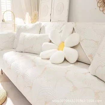 Подушка для дивана Four Seasons Универсальная нескользящая подушка для сиденья Простой современный чехол для дивана Тканевый однотонный подлокотник Спинка Полотенце 70*70CM