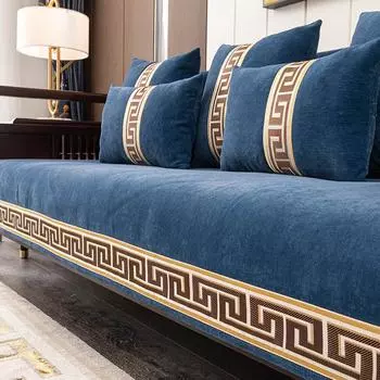 Подушка для дивана Four Seasons Универсальная синель Новая подушка в китайском стиле Нескользящая подушка Полотенце для спинки Универсальный чехол для дивана Ткань 70*70
