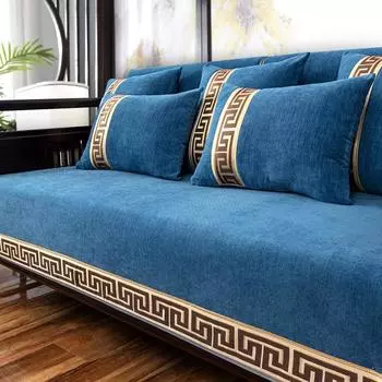 Подушка для дивана Four Seasons, универсальная моющаяся синель, нескользящий чехол для диванной подушки, китайские подушки для сидений 60*60cm