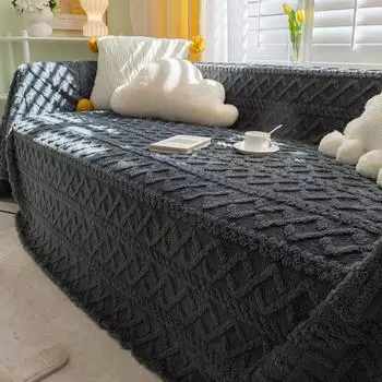 Подушка для дивана Four Seasons, универсальная простая ткань для чехла на диван, универсальный универсальный чехол для сиденья, полотенце, не царапающая ткань, утолщенная 180*130cm