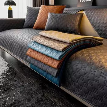 Подушка для дивана Four Seasons, универсальная искусственная кожа, современный элитный люкс, ветроустойчивый нескользящий коврик, антипригарный меховой чехол на сиденье 70*70cm