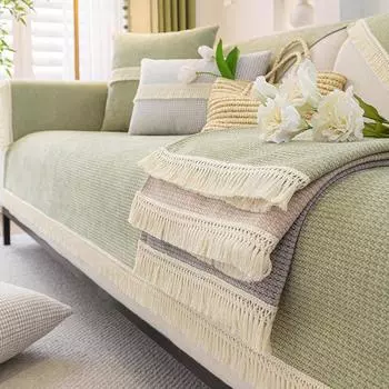 Подушка для дивана Four Seasons, универсальная простая современная нескользящая подушка для сиденья, чехол для дивана из синели, универсальный универсальный чехол, тканевый чехол 70*70