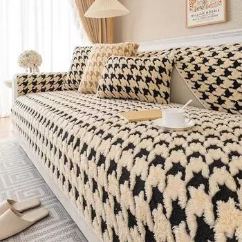 Подушка для дивана Four Seasons Универсальная подушка для дивана Противоскользящая зимняя плюшевая ткань для чехла на диван 70*70cm