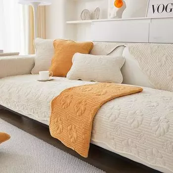 Подушка для дивана Four Seasons, универсальные нескользящие подушки для сидения, простой современный хрустальный бархатный чехол для дивана, тканевый чехол 70*70cm