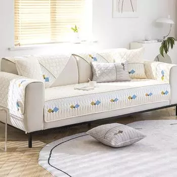 Подушка для дивана Four Seasons, универсальные нескользящие подушки для сидения, простой чехол для дивана, тканевый чехол для гостиной 70*70cm