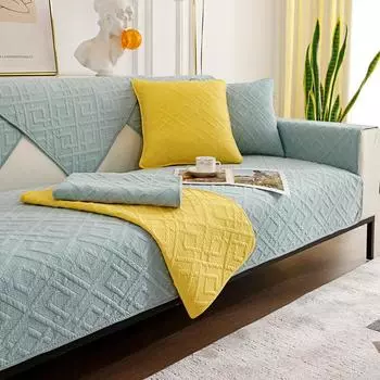 Подушка для дивана Four Seasons Универсальный нескользящий чехол для дивана Гостиная Светлая Роскошная Подушка для спинки Полотенце Чехол для подлокотника Ткань Утолщенная 70*70