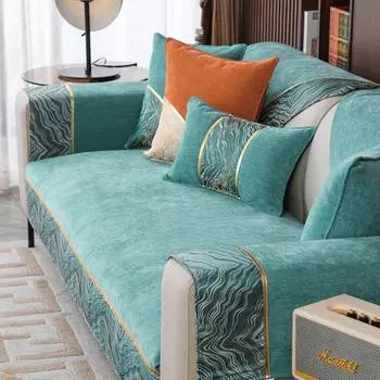 Подушка для дивана Four Seasons, универсальный простой современный синельный нескользящий коврик, чехол для дивана, универсальный универсальный чехол, ткань 70*70