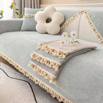 Подушка для дивана Four Seasons, универсальный чехол для полотенец в стиле Ins, нескользящий чехол для дивана, подушка для сиденья 70*70cm