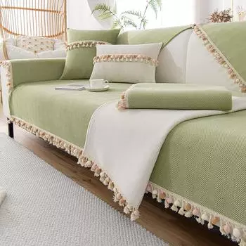 Подушка для дивана Four Seasons Универсальный современный простой чехол для дивана Чехол с узором «елочка» Подушка для дивана Чехол для дивана Ткань 70*70cm