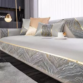 Подушка для дивана Fresh, летний нескользящий, устойчивый к пятнам, высококачественный чехол для дивана, полностью обернутый чехол, коврик для дивана Ice Silk Cool 70*70cm