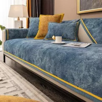 Подушка для дивана Frost Gold Edge, голландская бархатная всесезонная универсальная подушка для сиденья, скандинавское полное покрытие, тканевый чехол для дивана, полотенце 70x70cm