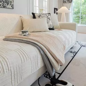 Подушка для дивана Гостиная Нескользящая подушка для дивана в скандинавском стиле Four Seasons Универсальный чехол для дивана Полотенце 70*70cm