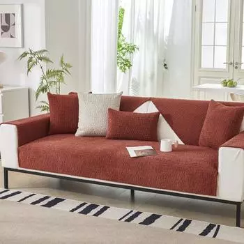 Подушка для дивана, хлопковая бархатная подушка, универсальный чехол на четыре сезона, нескользящий чехол для дивана, полотенце 60*60cm