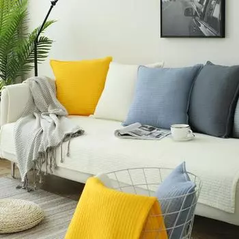 Подушка для дивана, хлопковая ткань «Четыре сезона», универсальная простая подушка, современный универсальный чехол для дивана, спинка, нескользящий чехол для дивана, полотенце 70*70