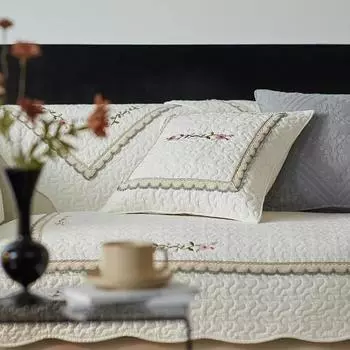 Подушка для дивана, хлопковая универсальная ткань на четыре сезона, нескользящая, современная, простая, с двусторонней вышивкой, чехол для полотенец в скандинавском стиле 70x70