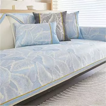 Подушка для дивана Ice Silk Cool Feeling, нескользящая, пылезащитная, чехол для дивана, роскошный чехол для дивана с защитой от царапин для гостиной и дома 70x70