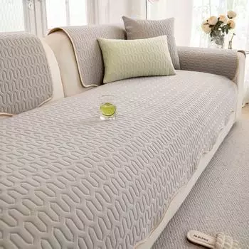 Подушка для дивана Ice Silk Cooling, летняя вышивка, охлаждающая подушка, нескользящий чехол для дивана, дышащая, устойчивая к царапинам задняя часть дивана для гостиной 70x70cm