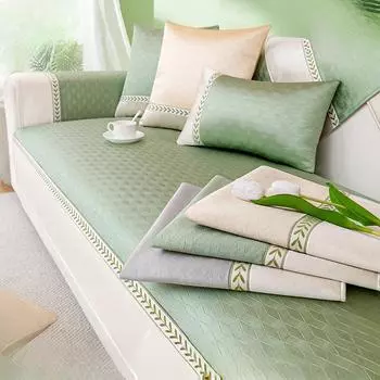 Подушка для дивана Ice Silk, летний коврик, летний чехол для дивана, нескользящий чехол для сиденья, полотенце 70*70cm