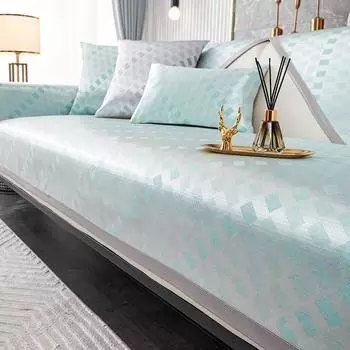 Подушка для дивана Ice Silk, летняя, доступная, роскошная, стильная, современная, высококачественная, нескользящая, подушка для сиденья, летний чехол для дивана, летний коврик, прохладная подкладка 70*70cm