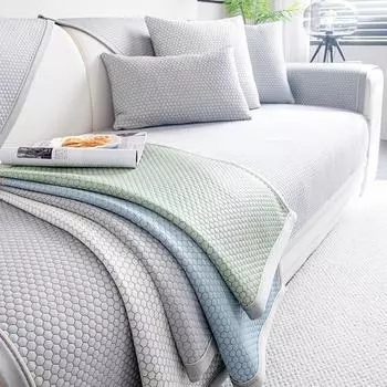 Подушка для дивана Ice Silk, летняя подушка для дивана, современная, прохладная, освежающая, однотонная, нескользящая, удобная, чехол для дивана, спинка 70x70cm 1pcs