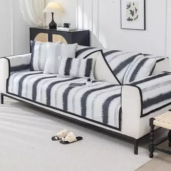 Подушка для дивана Ice Silk Mat, новая простая современная противоскользящая подушка, летний стиль, чехол для дивана, полотенце для спинки 70*70cm