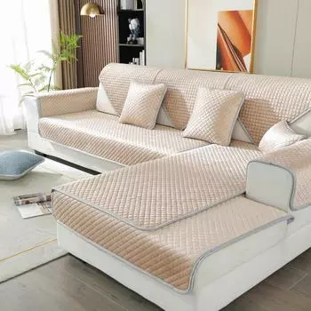 Подушка для дивана из бархата с зимним ромбовидным узором 40*40cm синий