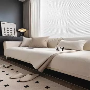 Подушка для дивана из бархата, зимняя плюшевая утолщенная нескользящая подушка, роскошный кожаный чехол для дивана с вышивкой, чехол для спинки, ткань 70x70