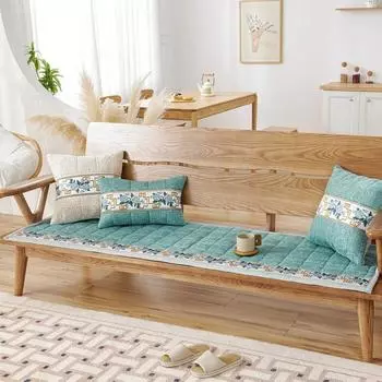 Подушка для дивана из цельного дерева, новая высококачественная утолщенная всесезонная противоскользящая подушка для скамейки из китайского красного дерева 50*50cm
