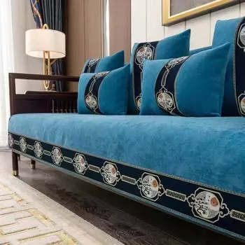 Подушка для дивана из цельного дерева для гостиной, шенилл, нескользящий чехол для дивана, угловой диван, подушка для сиденья, защитные чехлы для дома 70x70cm 1pcs