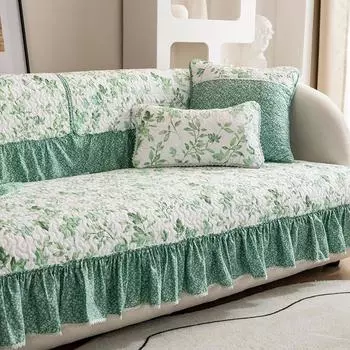 Подушка для дивана из чистого хлопка, четырехсезонный нескользящий чехол для дивана, простой и универсальный кожаный чехол для дивана, тканевое полотенце 70*70cm