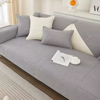 Подушка для дивана из чистого хлопка для всех сезонов, нескользящая подушка из хлопка, простой современный тканевый чехол для дивана, чехол на спинку и тканевое полотенце 70*70cm
