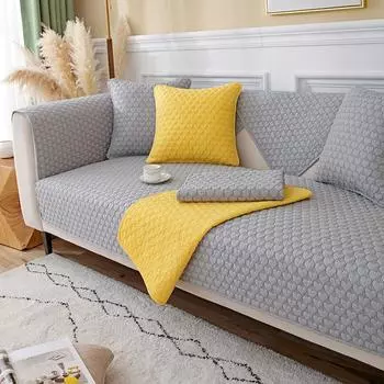Подушка для дивана из чистого хлопка Four Seasons Универсальная нескользящая подушка для дивана Спинка Подушка из чистого хлопка Простая современная утолщенная 70*70